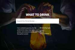 Captura de tela whattodrink.com