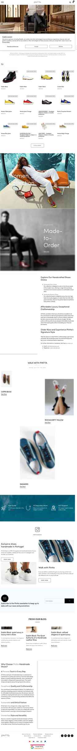 Posnetek zaslona pintta.com