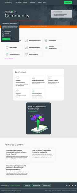 Schermata community.revenera.com