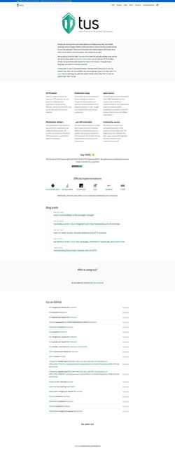 Screenshot tus.io