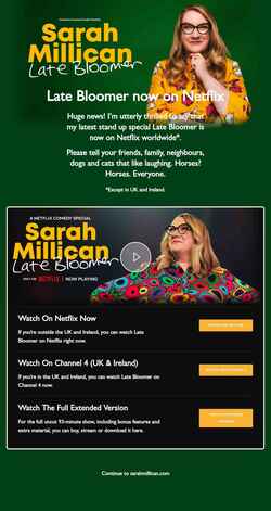 Zrzut ekranu sarahmillican.co.uk