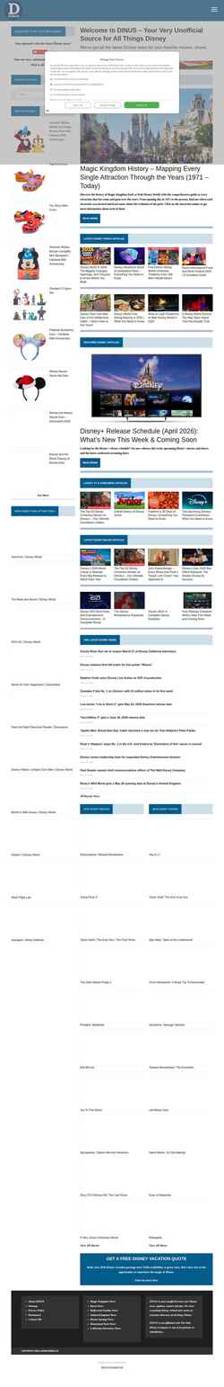 Snímek obrazovky disneynews.us