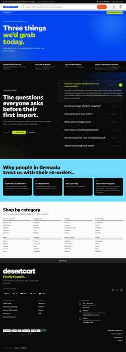 Képernyőkép grenada.desertcart.com
