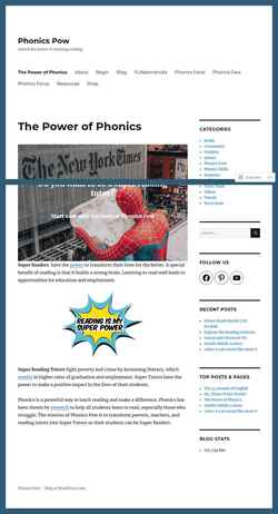 Screenshot phonicspow.com