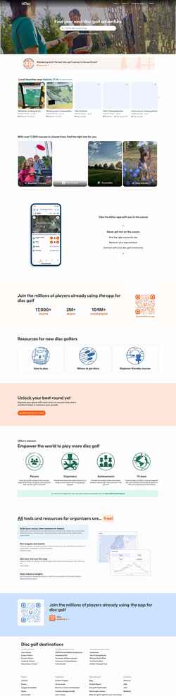 Schermata udisc.com