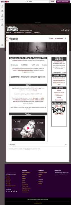 Schermata slay-the-princess.fandom.com