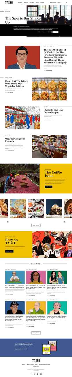 Ekraanipilt tastecooking.com