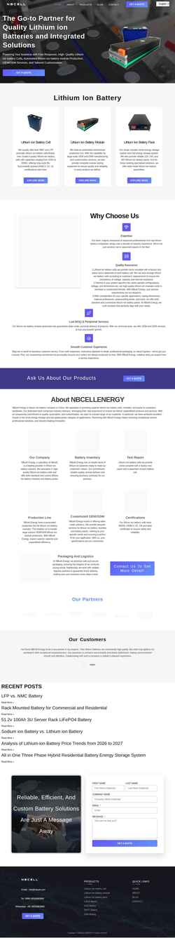 Captura de tela nbcellenergy.com