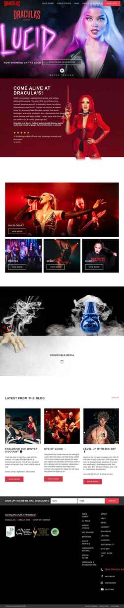 Posnetek zaslona draculas.com.au