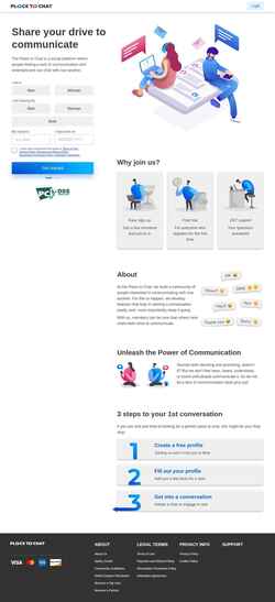 Schermata placetochat.com