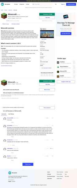 Schermata minecraft.macupdate.com
