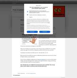 Screenshot freegradedreaders.com
