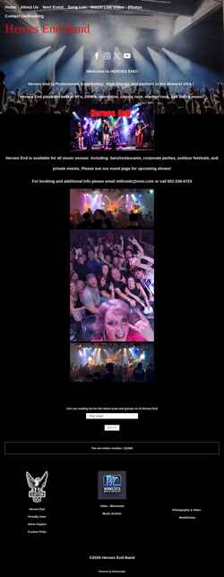 Screenshot heroesendband.com