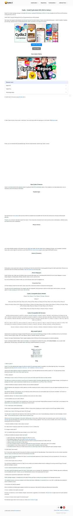 Screenshot cydia2.com