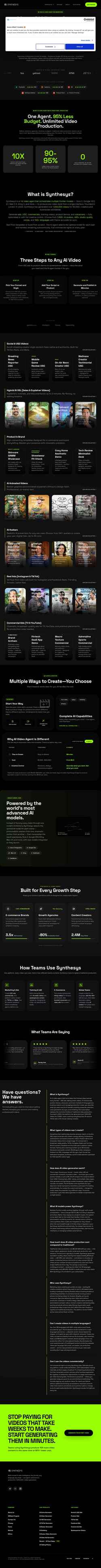 Captura de pantalla synthesys.io