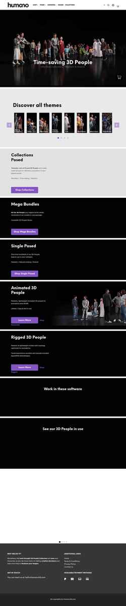 Snímek obrazovky humano3d.com