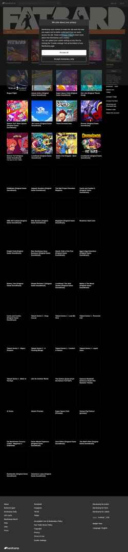 Captură de ecran fatbard.bandcamp.com