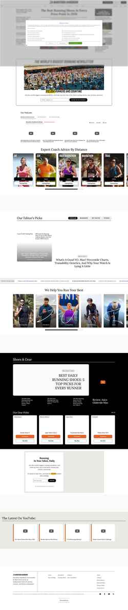 Screenshot marathonhandbook.com