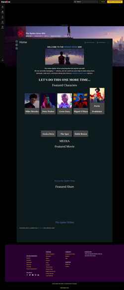 Ekran görüntüsü intothespiderverse.fandom.com