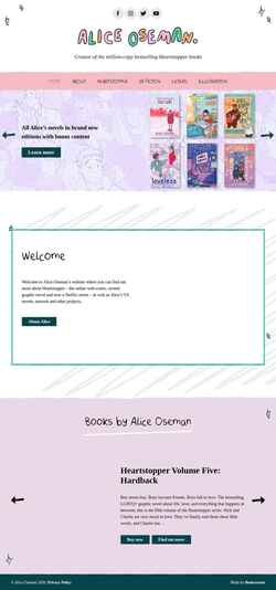 Snímek obrazovky aliceoseman.com