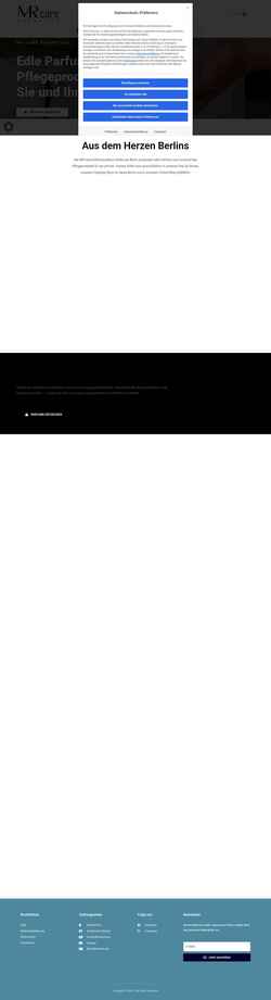 Skärmdump mrcare-cosmetics.de