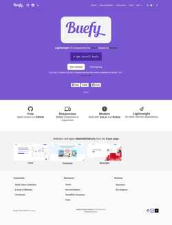Снимак екрана buefy.org