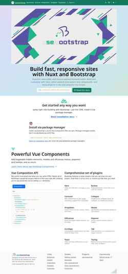 Στιγμιότυπο οθόνης usebootstrap.org