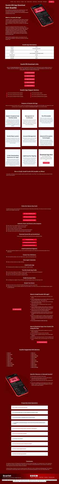 Screenshot scarletios.net