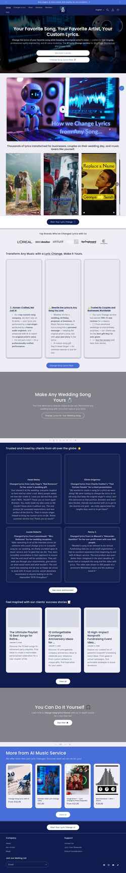 Zrzut ekranu aimusicservice.com