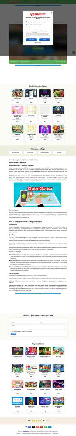Schermata openguessr.io