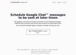 Screenshot google-chat.senditlater.app