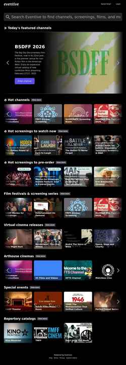 Schermafbeelding watch.eventive.org