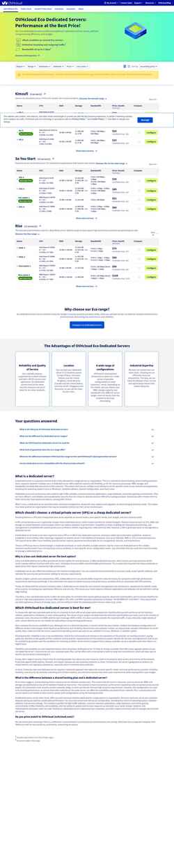 Schermata eco.us.ovhcloud.com