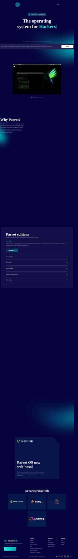 Screenshot parrotsec.org