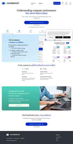 Στιγμιότυπο οθόνης novabench.com