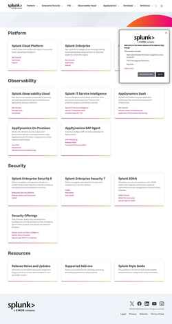 Captura de pantalla help.splunk.com