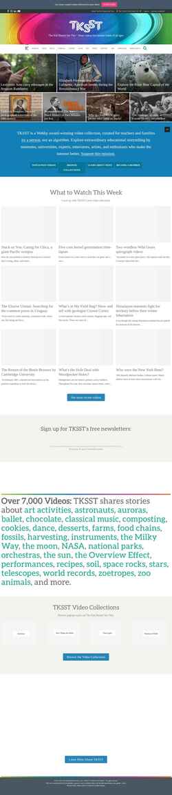 Снимак екрана thekidshouldseethis.com