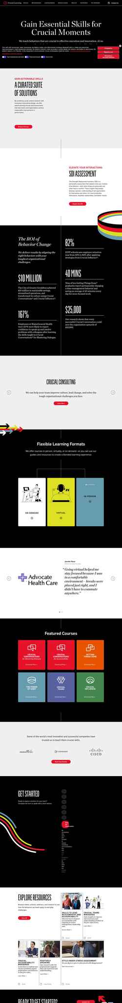 Screenshot cruciallearning.com