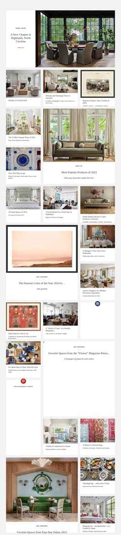 Captura de pantalla blog.onekingslane.com