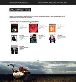 截屏 archives.depechemode.com