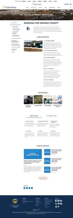 Снимак екрана ocds.ocpublicworks.com