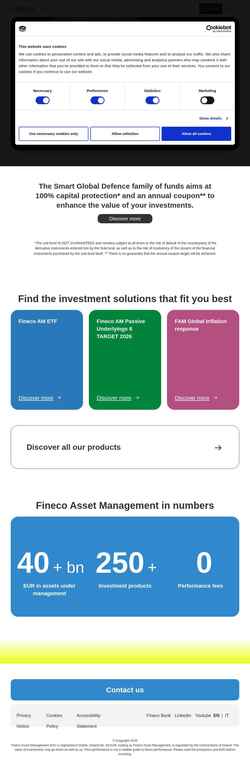 Schermata finecoassetmanagement.com