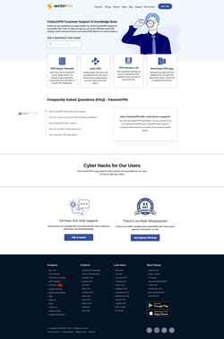 Screenshot support.fastestvpn.com