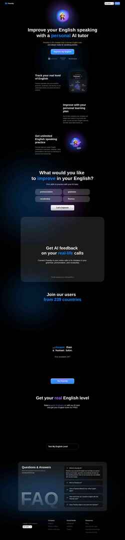 Captura de pantalla getfluently.app