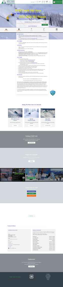 Screenshot wolfcreekski.com