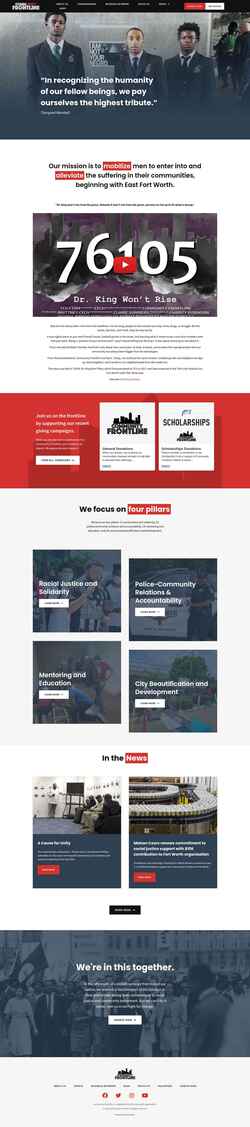 Captura de pantalla communityfrontline.com