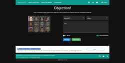 Captura de pantalla objection.lol