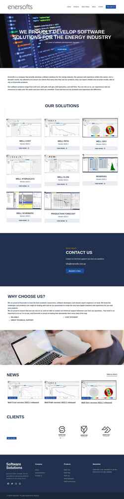 Snímek obrazovky enersofts.com.au