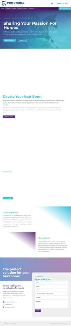 スクリーンショット prostable.com.au
