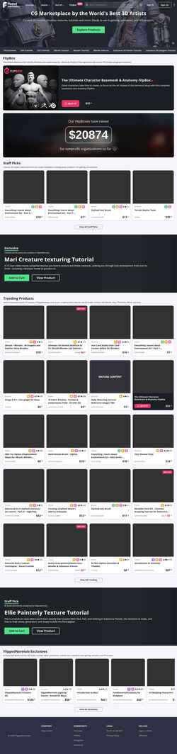 Snímek obrazovky flippednormals.com
